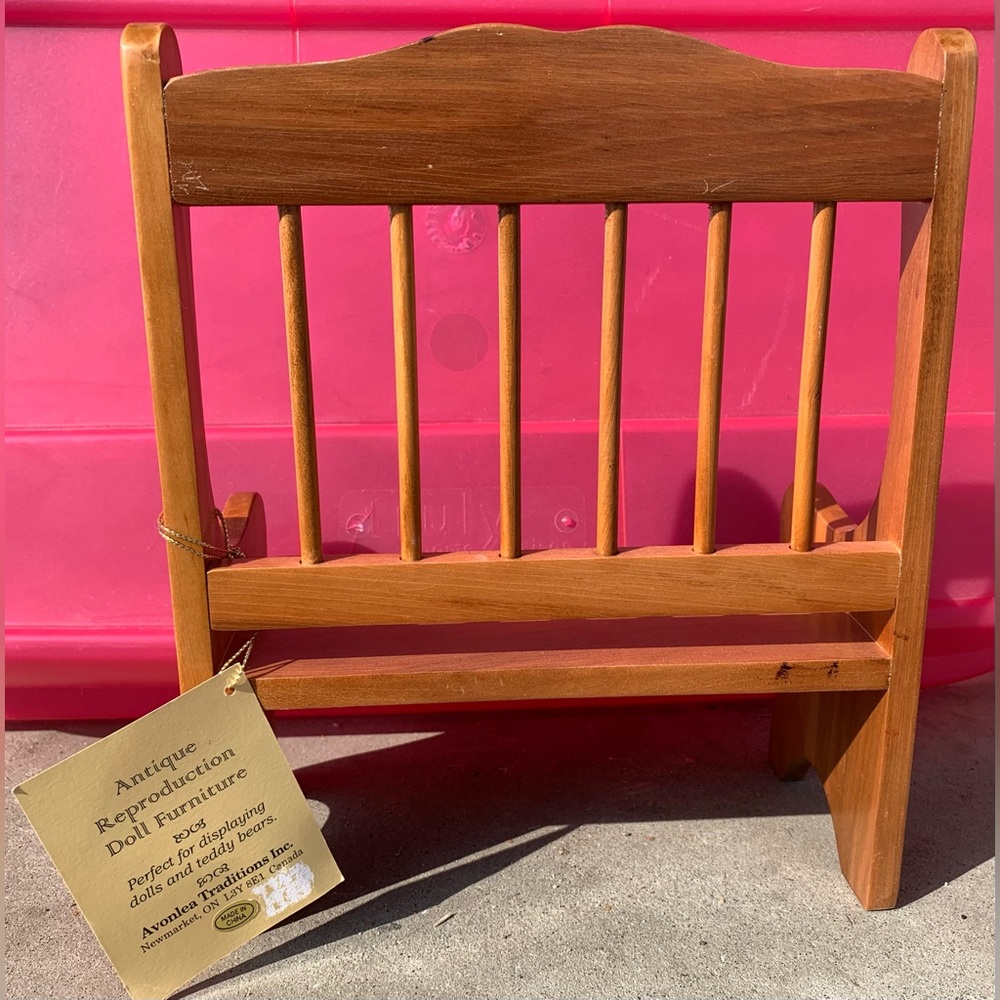 New Vintage Avonlea doll sofa furniture bench - Picture 4 of 10